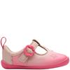 CLARKS KIDS T/BAR STRAP SHOE - PINK